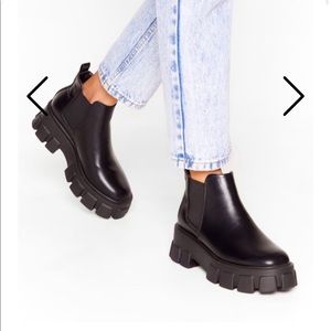 NEW Nasty Gal Cleat Boots